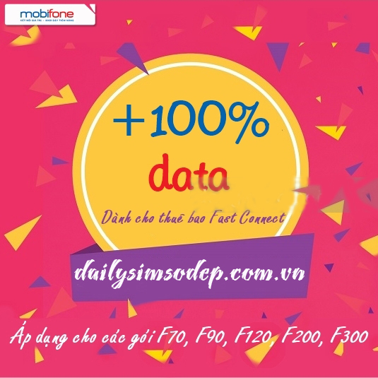 mobifone khuyến mãi 100% data