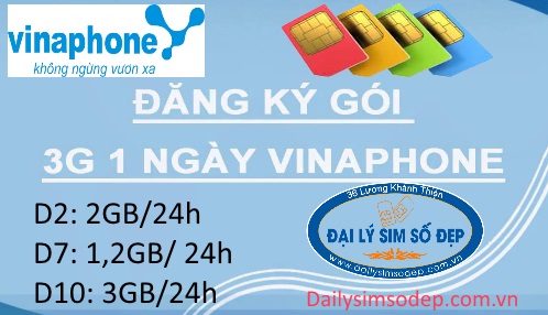 Cách đăng ký 3G Vinaphone theo ngày
