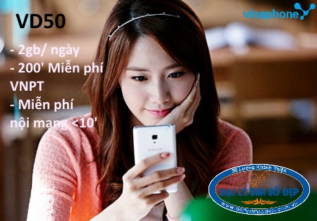Gọi thoại và truy cập internet thả ga cùng gói VD50 Vinaphone