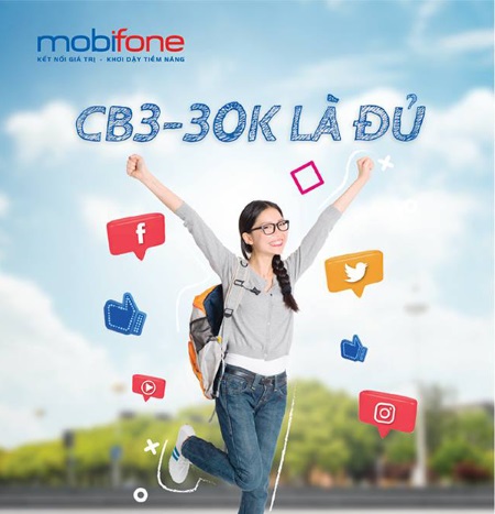 Cách thức đăng ký gói cước CB3 MobiFone dành cho học sinh, sinh viên