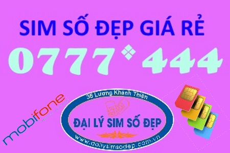 Cách mua sim MobiFone đầu số 0777 đuôi 444 giá rẻ