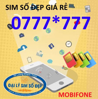 Cách mua sim MobiFone đầu số 0777 đuôi 777 giá rẻ