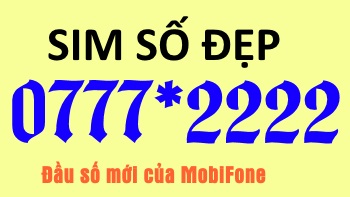 Cách mua sim MobiFone đầu số 0777 đuôi 2222 giá rẻ