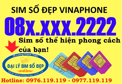 Cách mua sim Vinaphone đầu số mới 08 đuôi 2222 giá rẻ