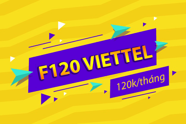 Gói cước F120 Viettel ưu đãi 7GB, free gọi nội mạng và 40 phút liên mạng 