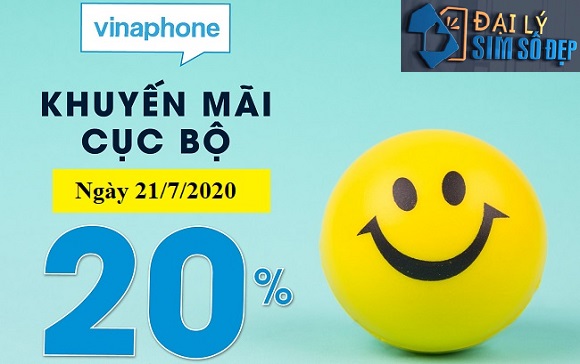 VinaPhone khuyến mãi 20% vào ngày 21/7/2020