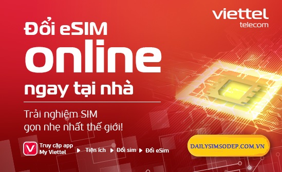 Khách hàng đã có thể đổi eSIM online qua app My Viettel