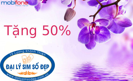 khuyến mãi mobifone 50%