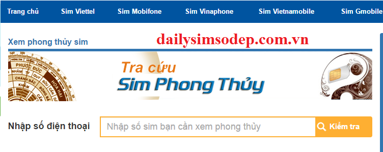 xem sim phong thủy