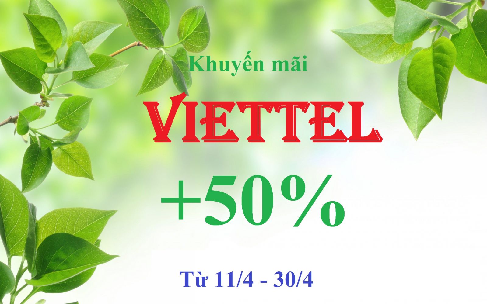 viettel khuyến mãi