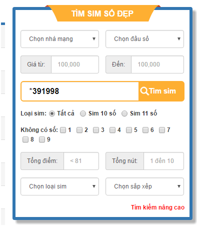 chọn sim năm sinh