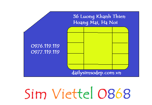 sim viettel đầu 0868 giá rẻ