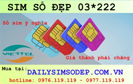 Cách mua sim Viettel đầu số 03 đuôi 222 giá rẻ