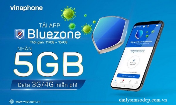 VinaPhone tặng 5GB miễn phí khi tải ứng dụng Bluezone