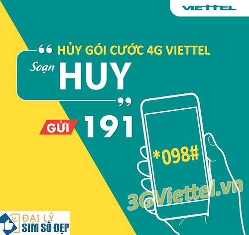 Hướng dẫn cách hủy gói cước 4G Viettel miễn phí 
