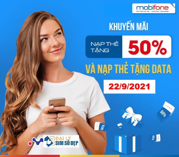 Khuyến mãi thẻ nạp Mobifone ngày 22/9/2021