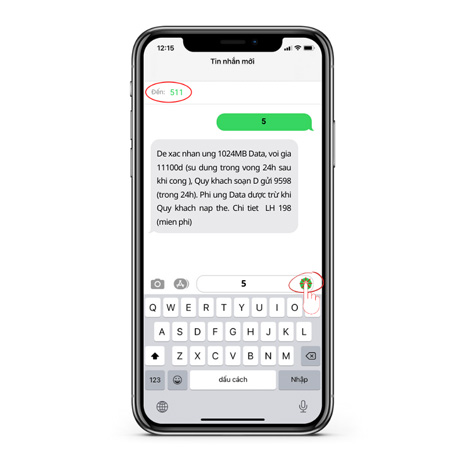 Cách ứng data Viettel qua 511